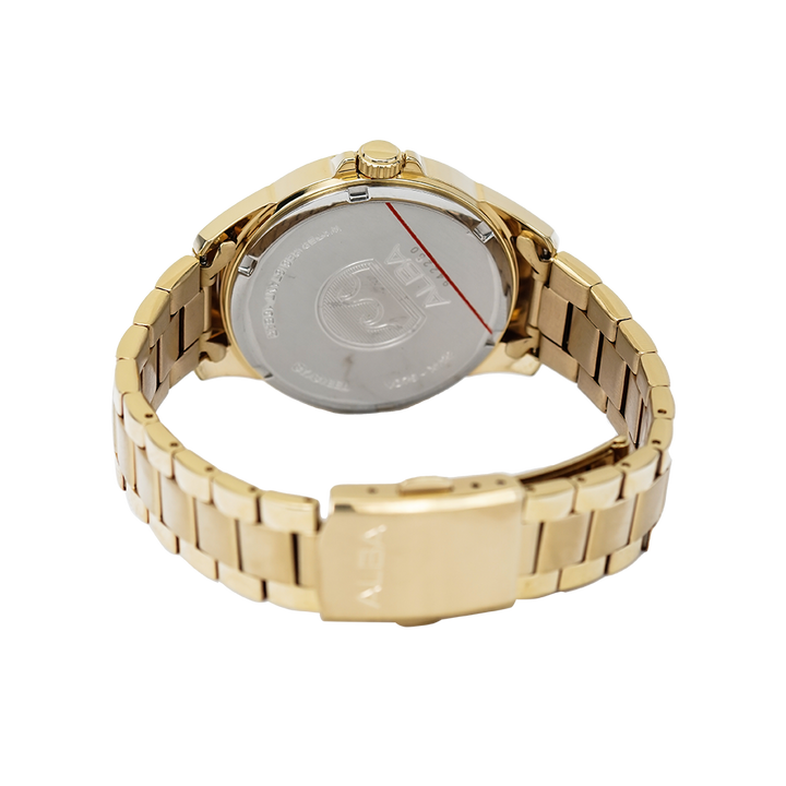 Jam Tangan Alba AP6630X1 Women Gold Dial Gold Stainless Steel Strap