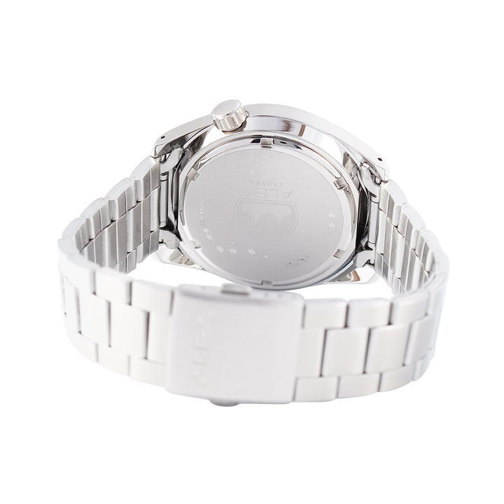 Jam Tangan Alba Active AS9P01X1 Men Black Dial Stainless Steel Strap