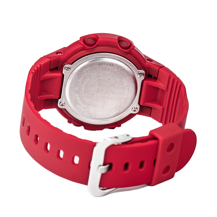 Jam Tangan Casio G-Shock AW-500BB-4E Men Digital Analog Dial Red Resin Band