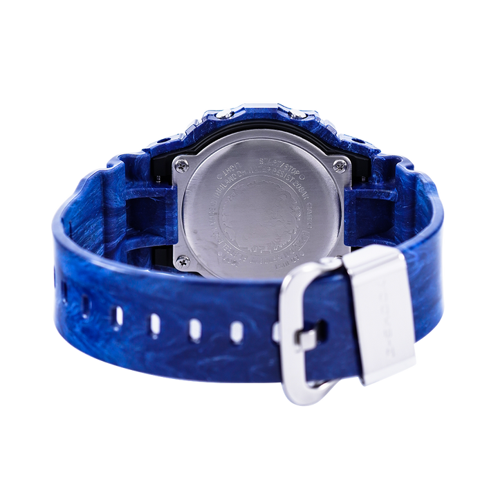 Jam Tangan Casio G-Shock DW-5600BWP-2D Men Digital Dial Blue Resin Band