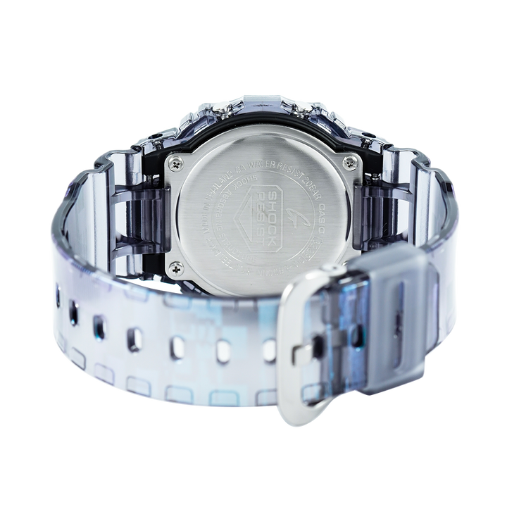 Jam Tangan CASIO G SHOCK DW-5600NN-1D Men Glitch Digital Dial Semi Transparent Resin Band