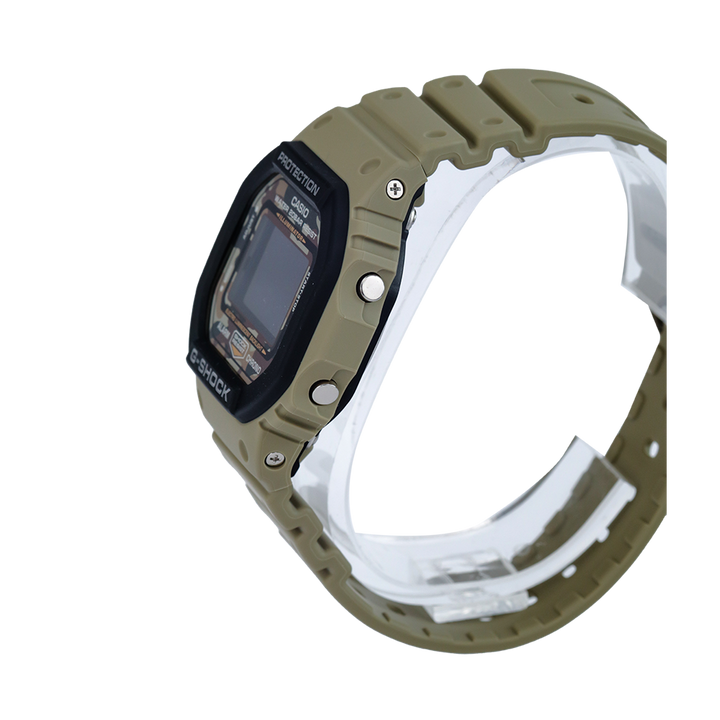 Jam Tangan Casio G-Shock DW-5610SUS-5D Men Camouflage Digital Dial Black Nylon Band + Extra Band