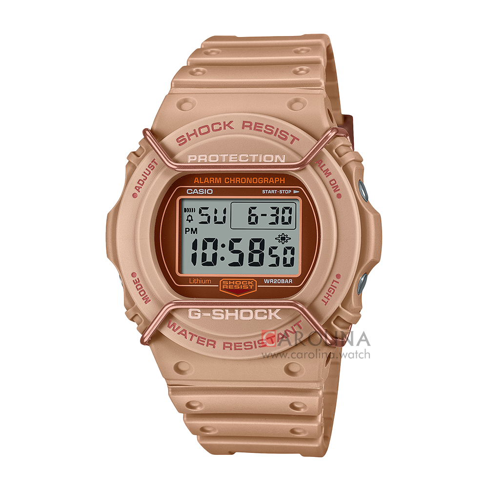 Jam Tangan CASIO G SHOCK DW-5700PT-5D Men Digital Dial Brown Resin Band