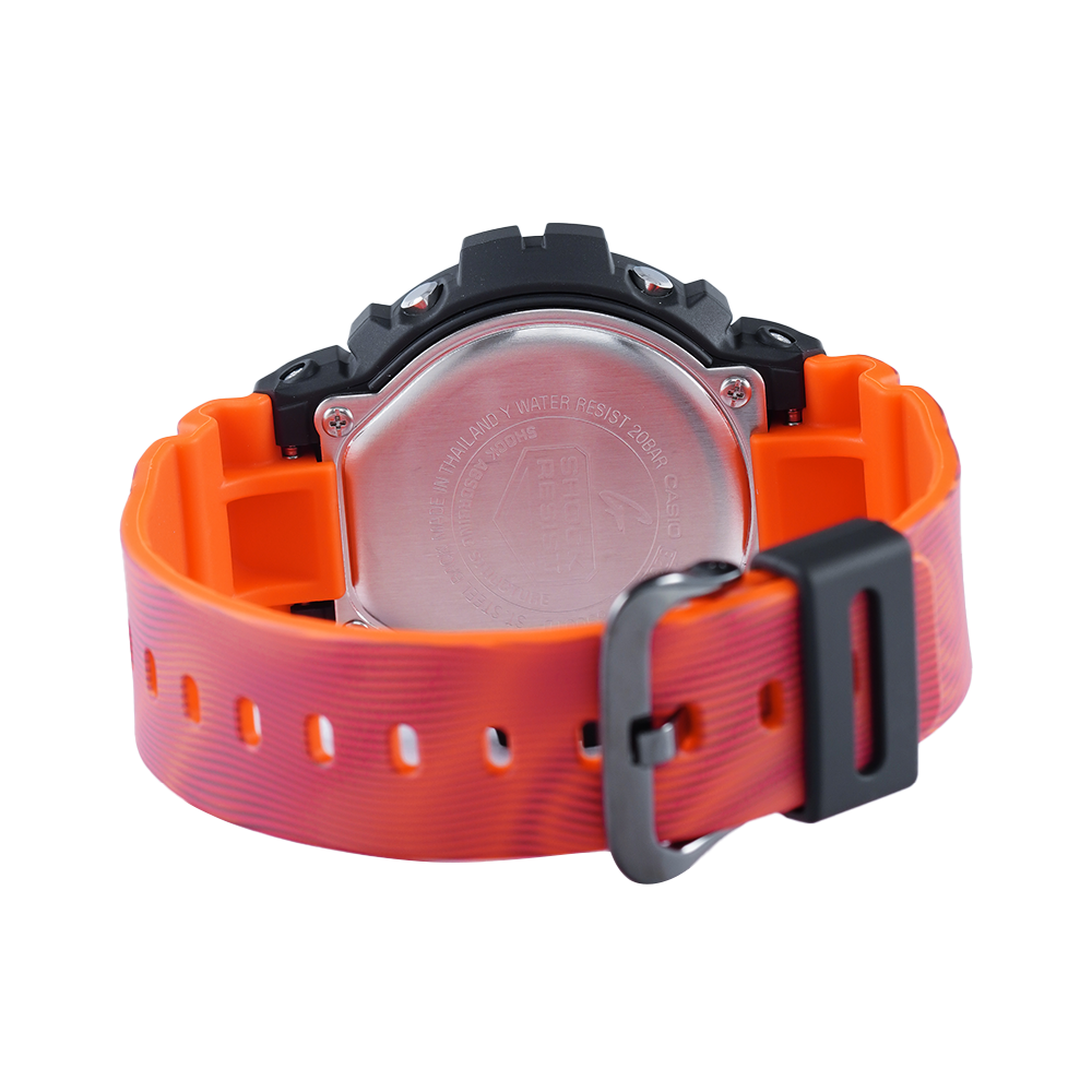 Jam Tangan CASIO G-SHOCK DW-6900TD-4D Men Digital Dial Orange Resin Band