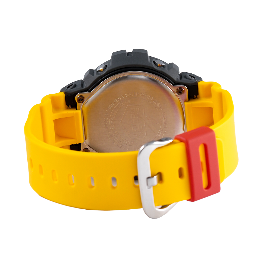 Jam Tangan CASIO G SHOCK DW-6900Y-9D Men Digital Dial Yellow Resin Band