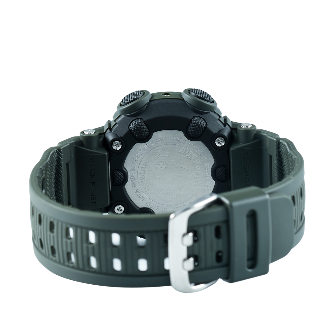 Jam Tangan Pria Casio G SHOCK Mudman G-9000-3V Men MASTER OF G - LAND Digital Dial Green Resin Band