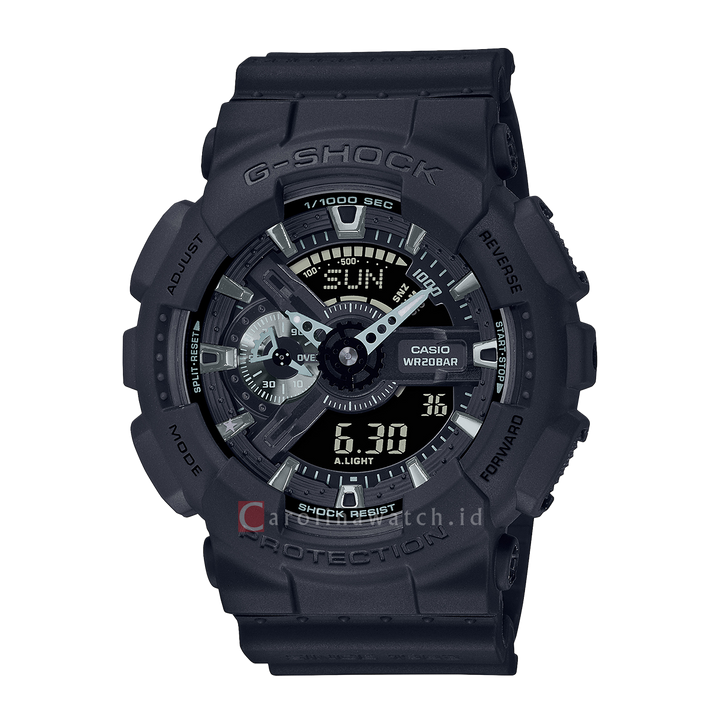 Jam Tangan Casio G-Shock GA-114RE-1A Men 40th Anniversary REMASTER BLACK Digi-Ana Dial Black Resin Band Limited Edition