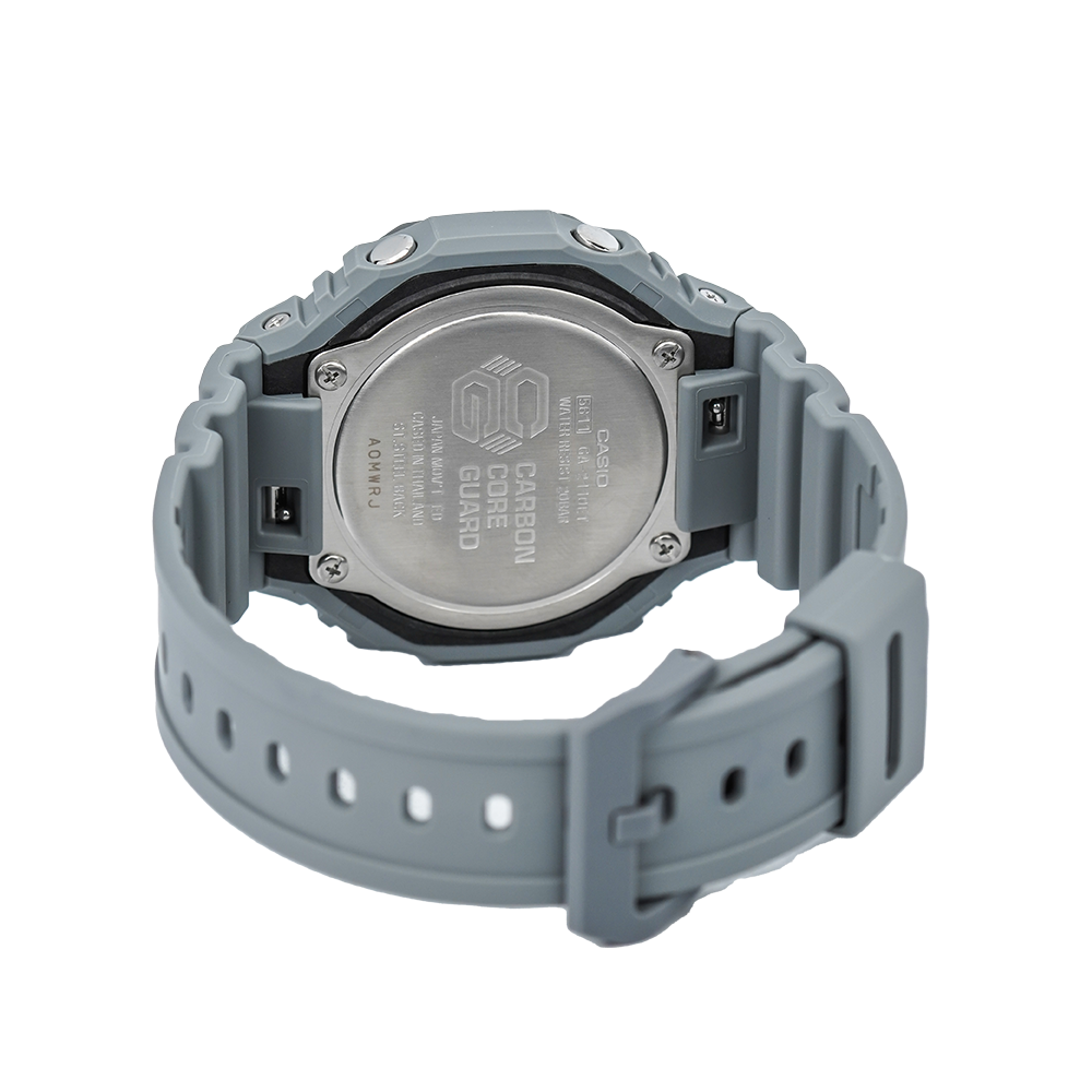 Jam Tangan CASIO G SHOCK GA-2110ET-8A Men CasiOak Grey Digital Analog Dial Grey Resin Band