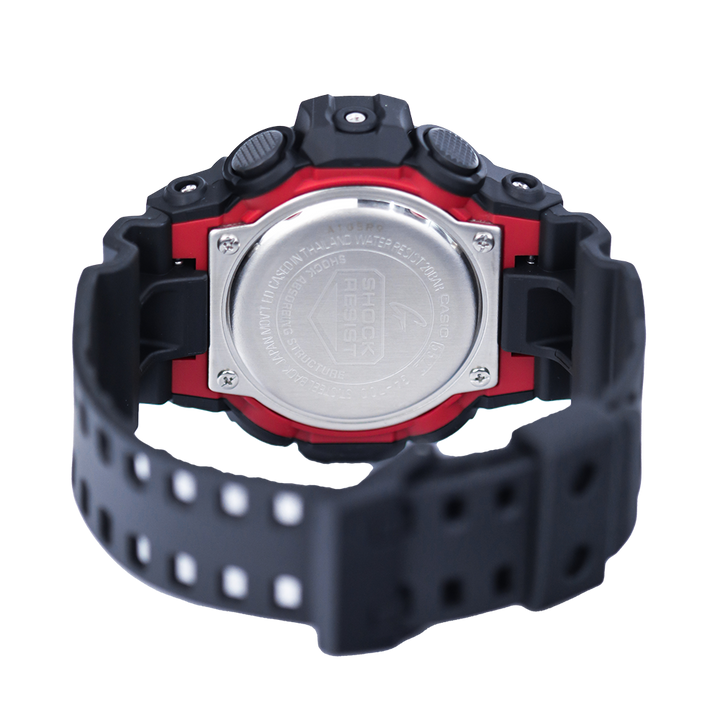 Jam Tangan CASIO G SHOCK GA-700-1A Men Black Digital Analog Dial Black Resin Band