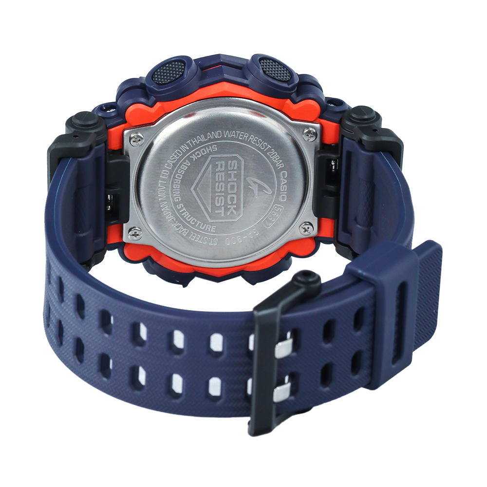 Jam Tangan CASIO G SHOCK GA-900-2A Men Digital Analog Dial Black Resin Band