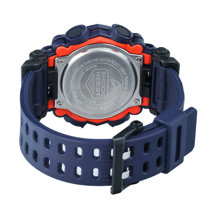 Jam Tangan CASIO G SHOCK GA-900-2A Men Digital Analog Dial Black Resin Band