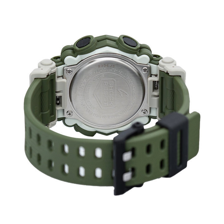 Jam Tangan Casio G-Shock GA-900HC-3A Men The Industrial Style Olive Green Resin Band