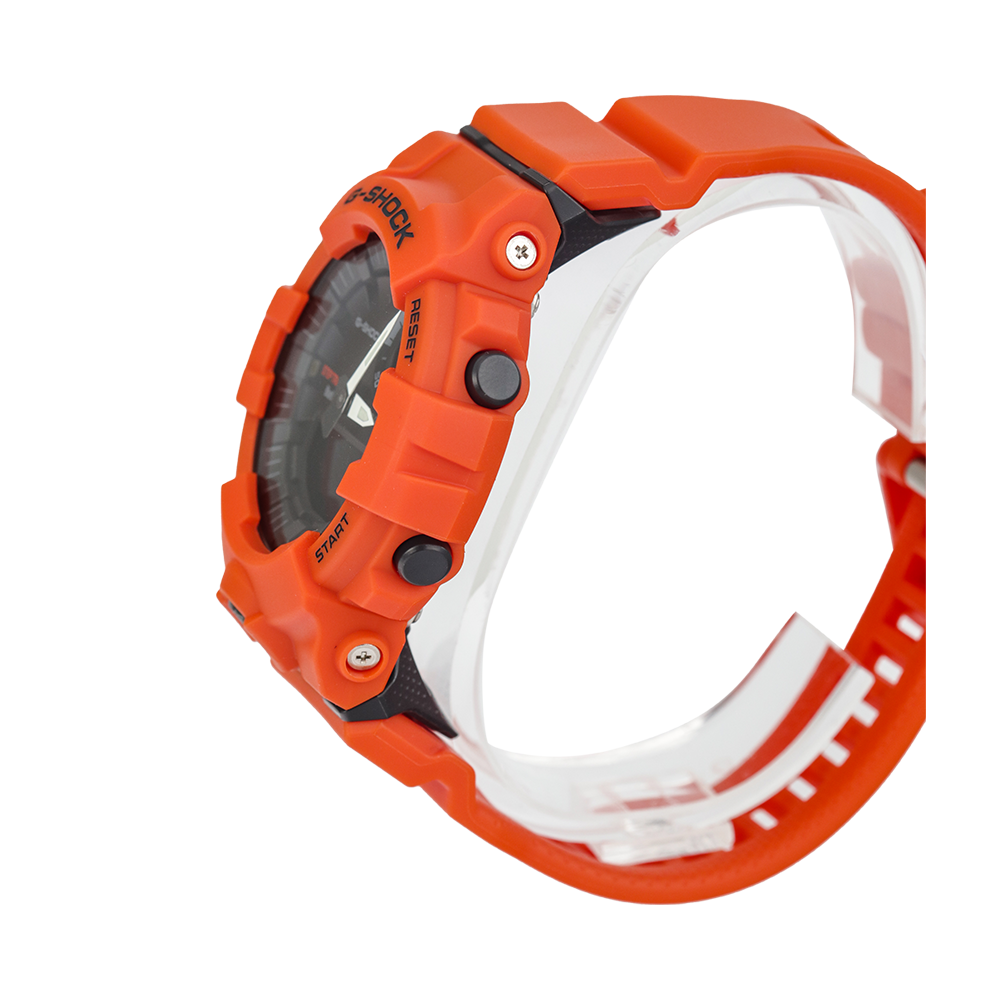 Jam Tangan Casio G-Shock GBA-800-4A Men Black Digital Analog Dial Orange Resin Band