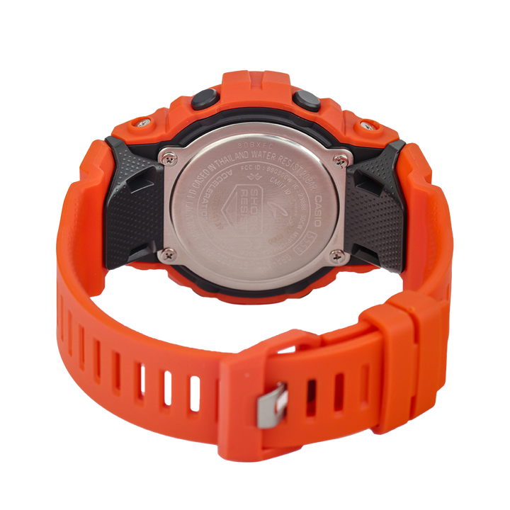 Jam Tangan Casio G-Shock GBA-800-4A Men Black Digital Analog Dial Orange Resin Band