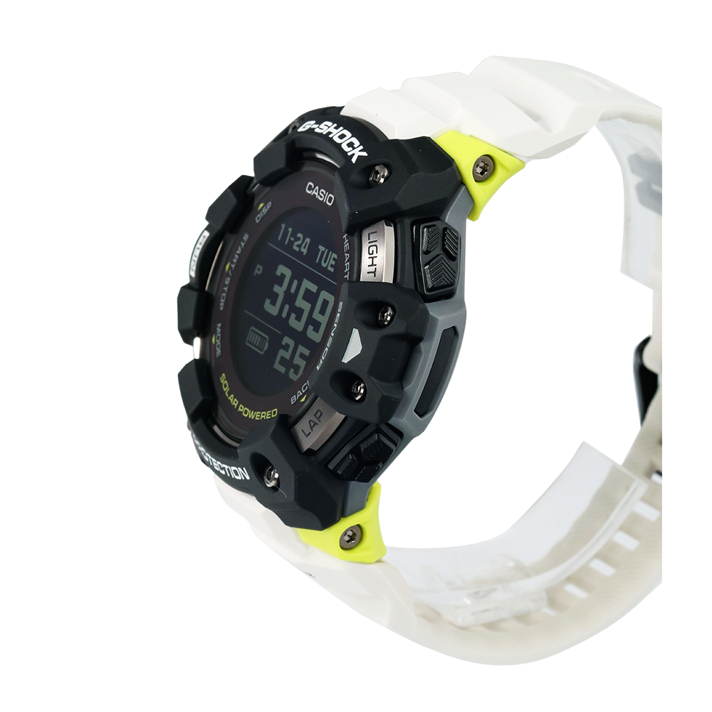 Jam Tangan Casio G-Shock GBD-H1000-1A7 G-Squad Men Digital Dial White Resin Band