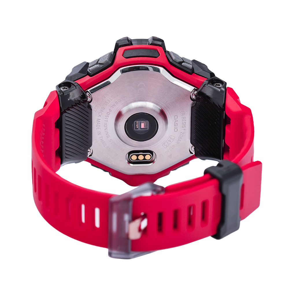 Jam Tangan CASIO G SHOCK GBD-H1000-4A1 Men Digital Dial Red Resin Band