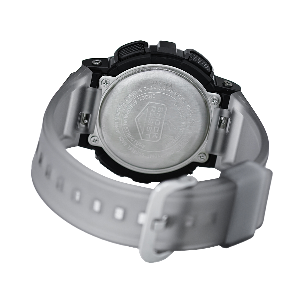 Jam Tangan CASIO G SHOCK Midnight Fog Series GM-110MF-1A Men Digital Analog Dial Grey Resin Band