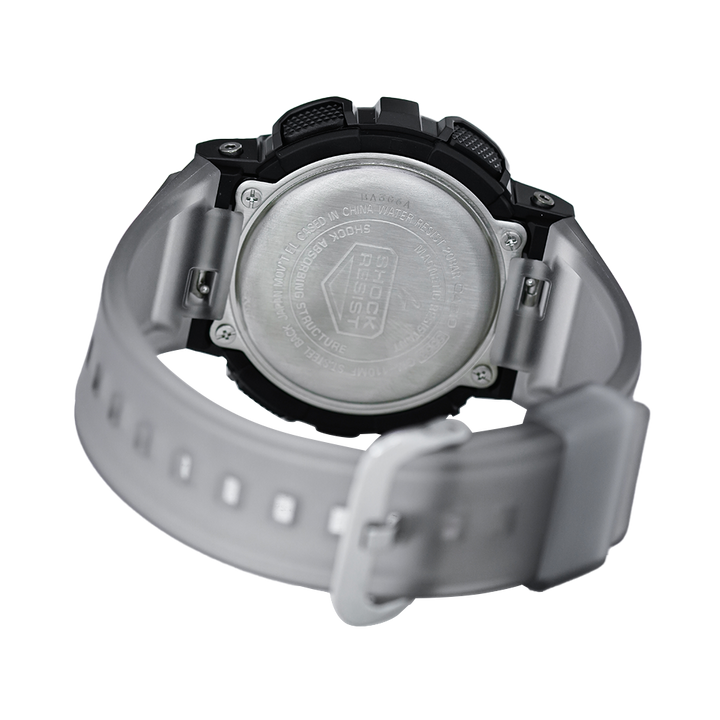 Jam Tangan CASIO G SHOCK Midnight Fog Series GM-110MF-1A Men Digital Analog Dial Grey Resin Band