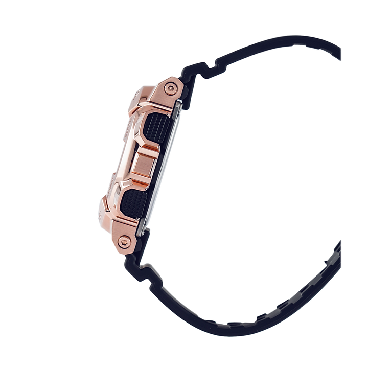 Jam Tangan CASIO G SHOCK GM-S110PG-1A Women Bronze Digital Analog Dial Black Resin Band