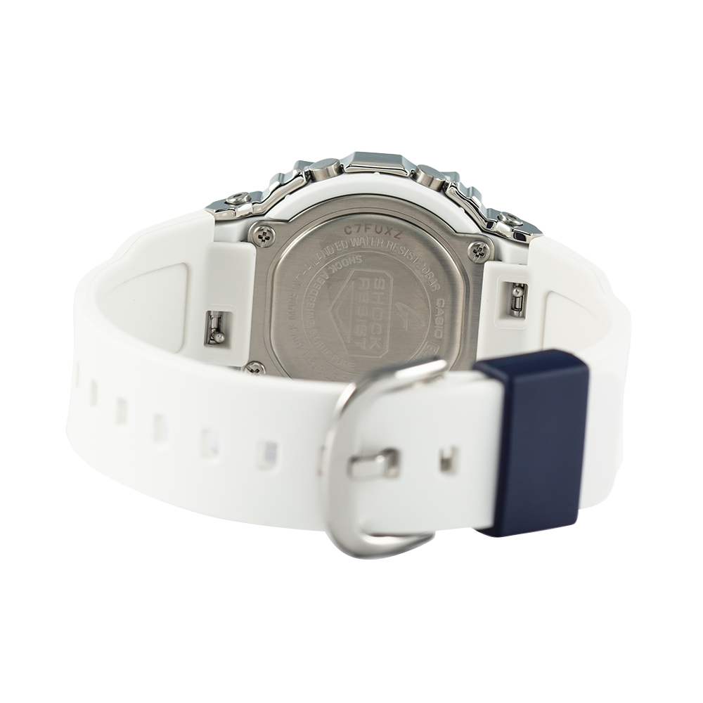 Jam Tangan CASIO G SHOCK GM-S5600LC-7D SEASONAL PAIR COLLECTION 2022 Women Digital Dial White Resin Band