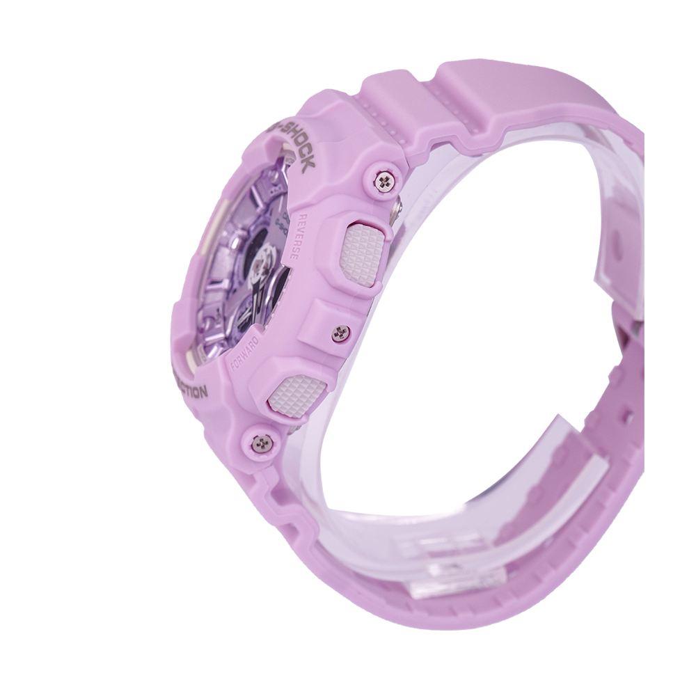 Jam Tangan CASIO G SHOCK GMA-S120DP-6A Unisex Digital Analog Dial Pink Resin Band