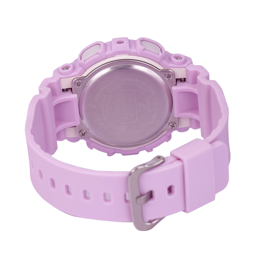 Jam Tangan CASIO G SHOCK GMA-S120DP-6A Unisex Digital Analog Dial Pink Resin Band