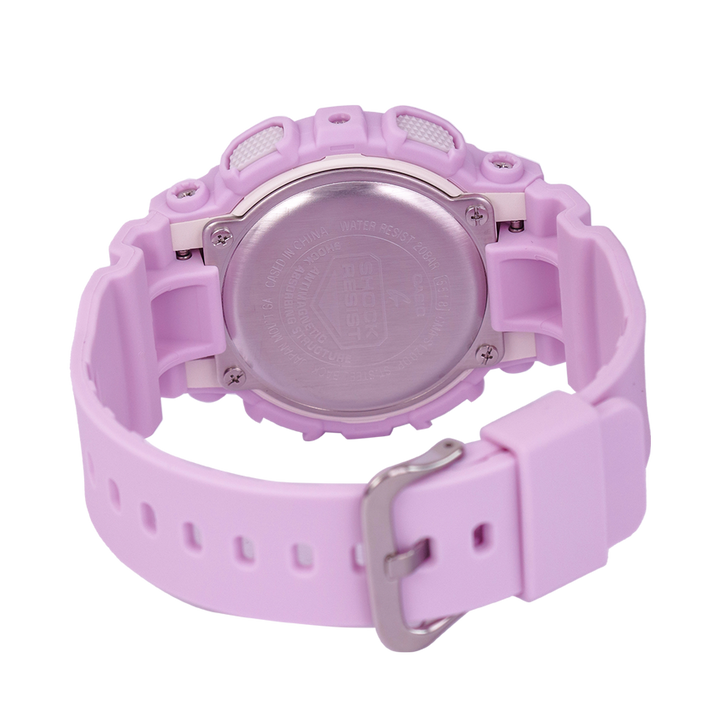 Jam Tangan CASIO G SHOCK GMA-S120DP-6A Unisex Digital Analog Dial Pink Resin Band