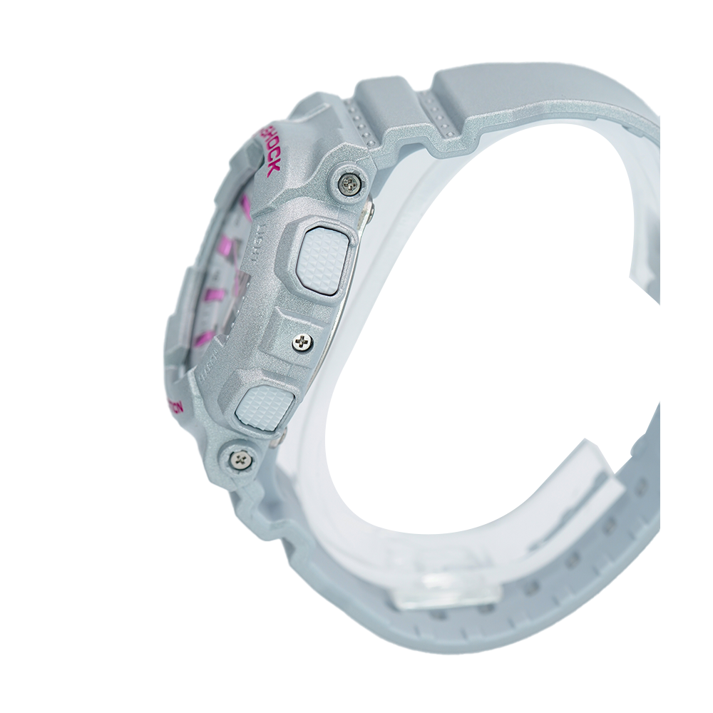 Jam Tangan Casio G-Shock GMA-S130NP-8A Neo Punk Women Grey Digital Analog Dial Grey Resin Band