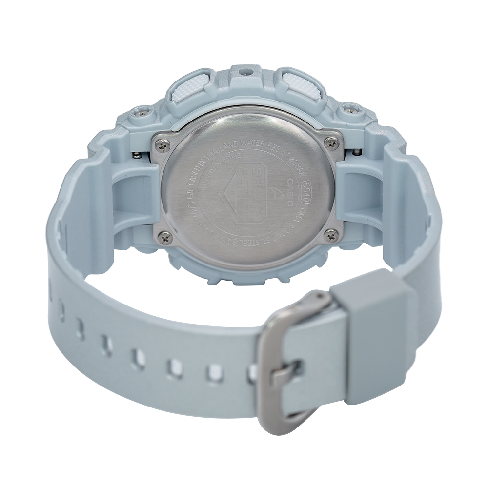 Jam Tangan Casio G-Shock GMA-S130NP-8A Neo Punk Women Grey Digital Analog Dial Grey Resin Band