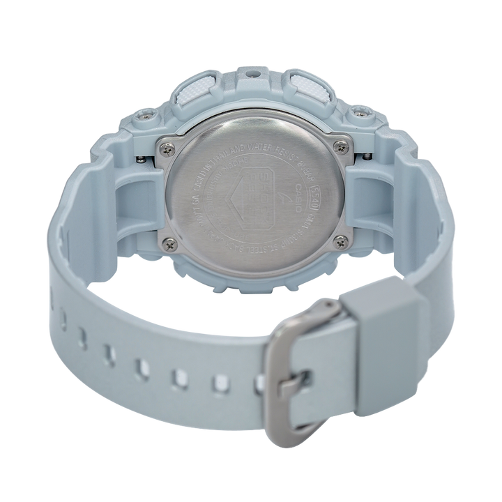 Jam Tangan Casio G-Shock GMA-S130NP-8A Neo Punk Women Grey Digital Analog Dial Grey Resin Band