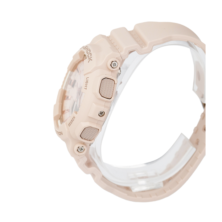 Jam Tangan CASIO G SHOCK GMA-S130PA-4A Women Step Tracker Digital Analog Dial Beige Resin Band