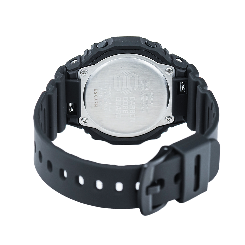 Jam Tangan Casio G-Shock x ITZY GMA-S2100-1A Women Black CasiOak Mini Digital Analog Dial Black Resin Band