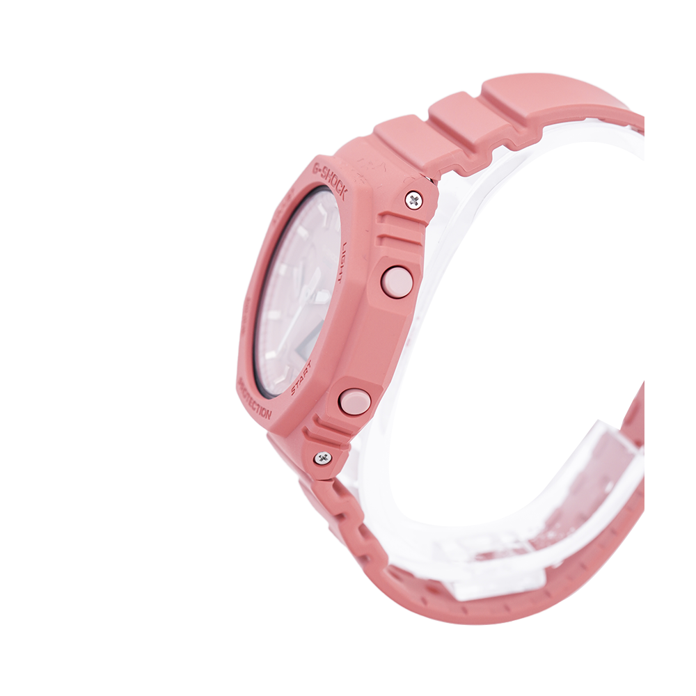 Jam Tangan Casio G-Shock GMA‐S2100‐4A2 Women Mini CasiOak Ladies Pink Digital Analog Dial Pink Resin Band