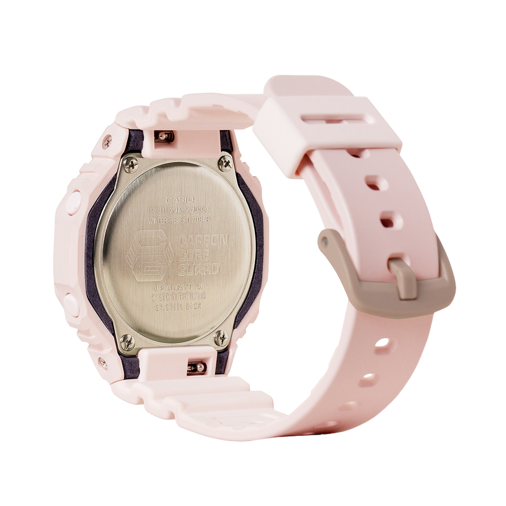 Jam Tangan CASIO G SHOCK GMA-S2100BA-4A Women Pink Digital Analog Dial Pink Resin Band