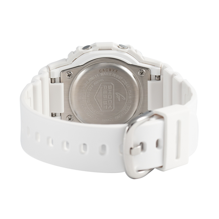 Jam Tangan G SHOCK GMD-S5600-7D Women Digital Dial White Resin Band