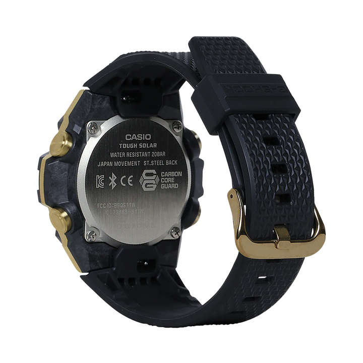 Jam Tangan CASIO G SHOCK GST-B400GB-1A9 Men Black Digital Analog Dial Black Resin Band