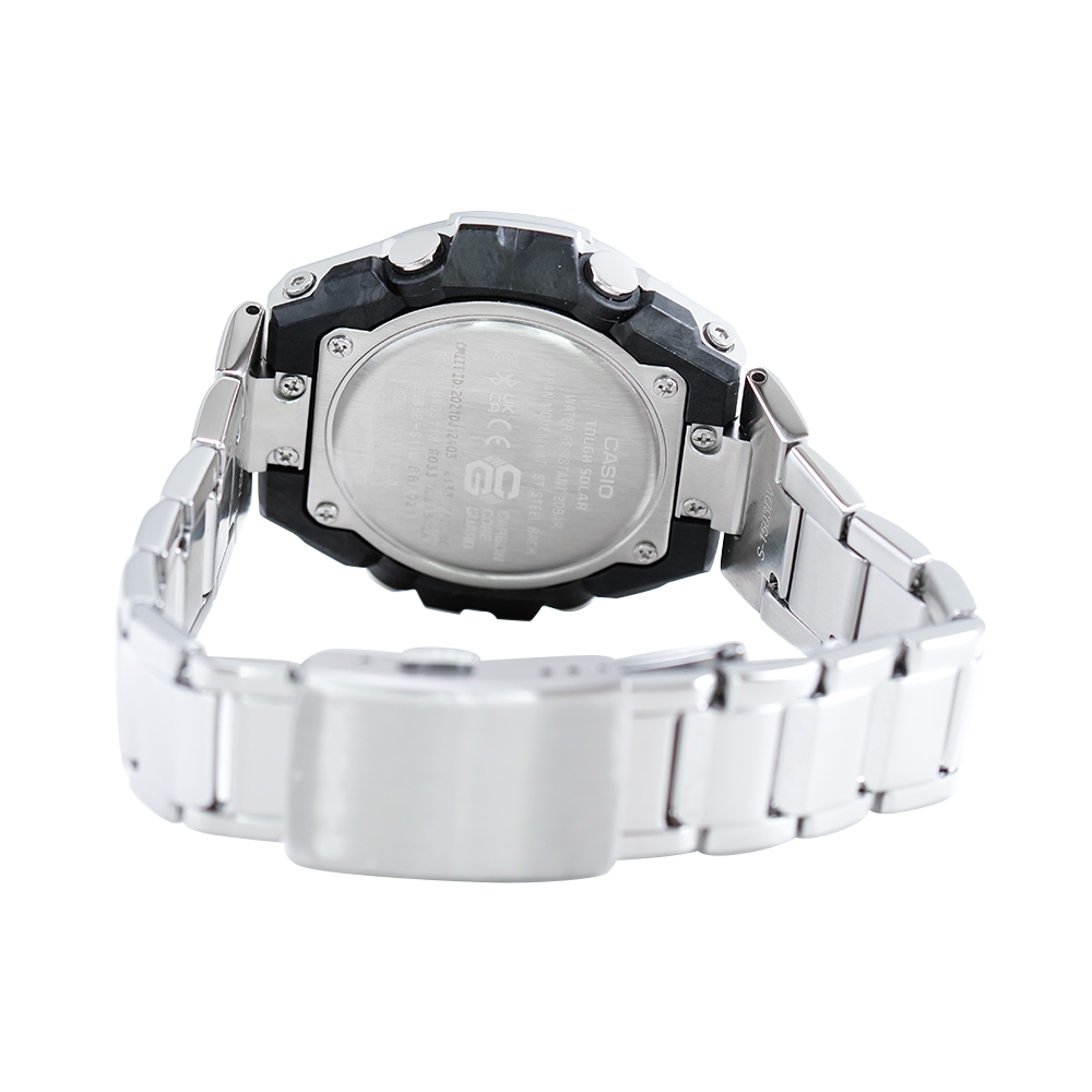 Jam Tangan CASIO G SHOCK GST-B500D-1A Men Black Dial Stainless Steel B ...