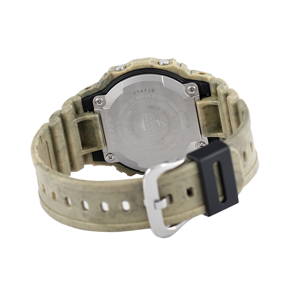 Jam Tangan CASIO G SHOCK GW-B5600SL-5D Men Sand Land Tough Solar Digital Dial Sandy Desert Resin Band