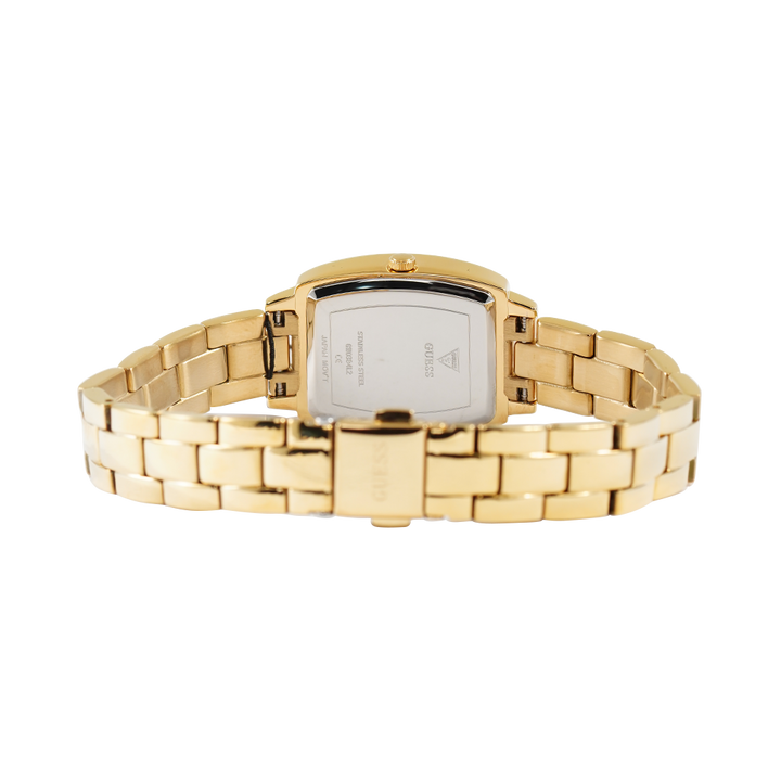 Jam Tangan GUESS GW0384L2 Women Gold Sunray Dial Gold Stainless Steel Strap
