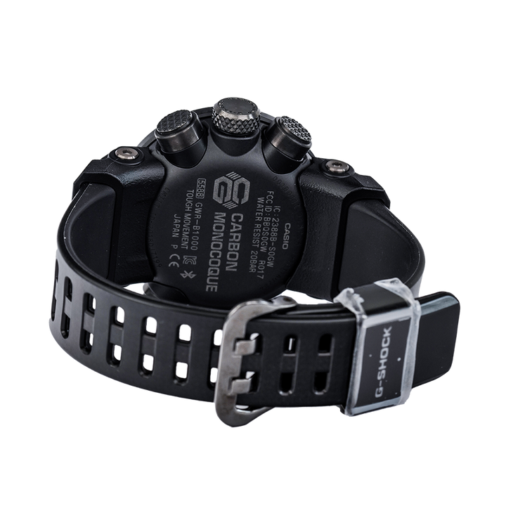 Jam Tangan Casio G-Shock Gravitymaster GWR-B1000-1A Men Black Analog Dial Black Carbon Fiber Resin Band