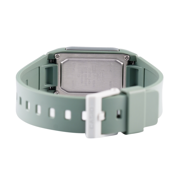 Jam Tangan Casio General LF-10WH-3D Women Digital Dial Sage Green Resin Band