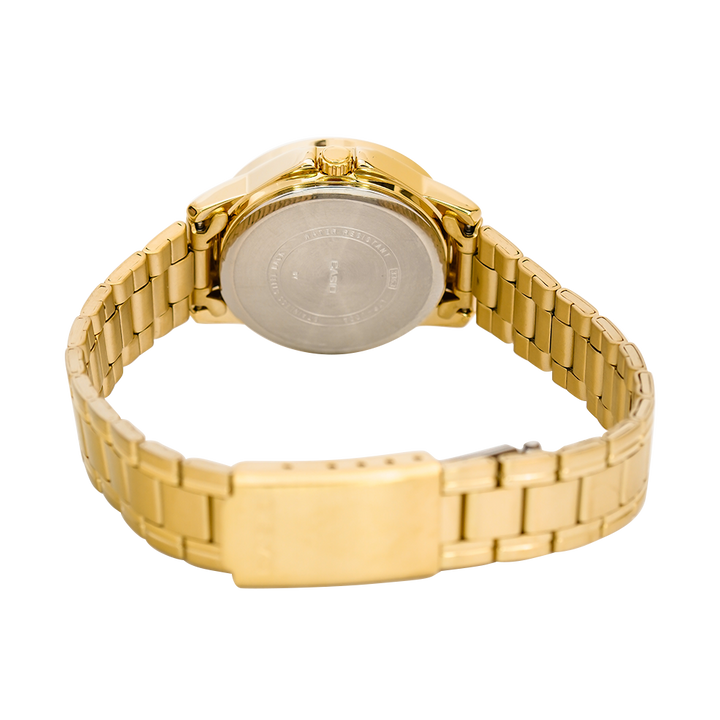 Jam Tangan Casio General LTP-V004G-7B2 White Dial Gold Stainless Steel Band