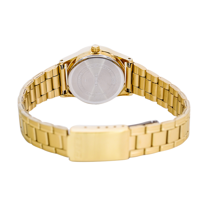 Jam Tangan Casio General LTP-V006G-7B Women White Dial Gold Stainless Steel Band