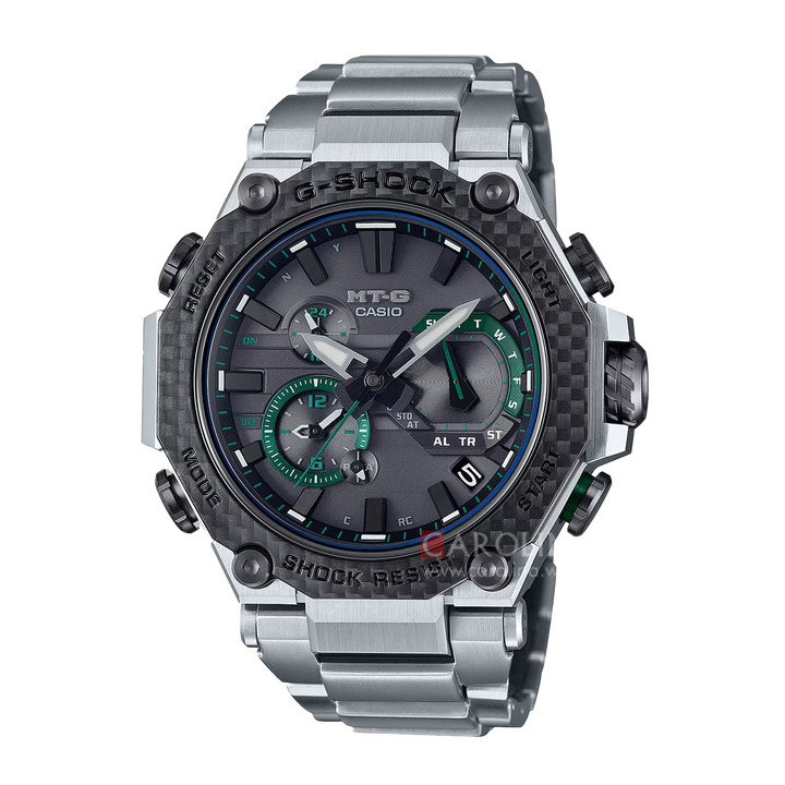 Jam Tangan CASIO G SHOCK MTG-B2000XD-1A Men Tough Solar Black Analog Dial Stainless Steel Band