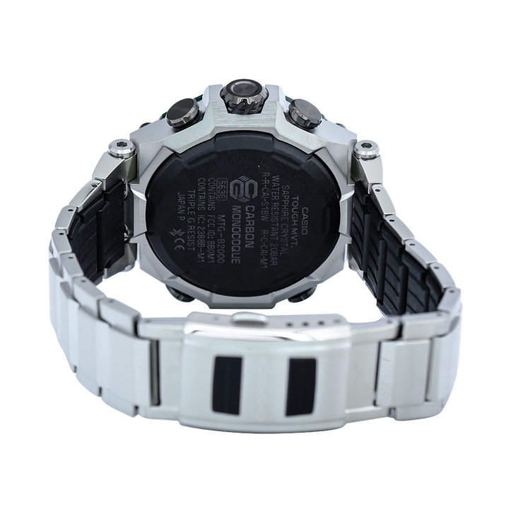 Jam Tangan CASIO G SHOCK MTG-B2000XD-1A Men Tough Solar Black Analog Dial Stainless Steel Band