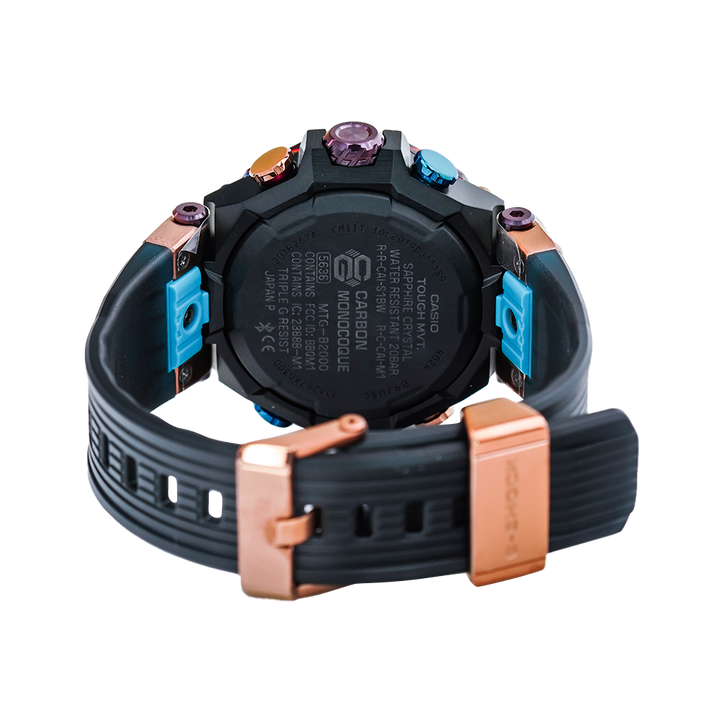 Jam Tangan CASIO G SHOCK MTG-B2000XMG-1A Men Rainbow Mountain Tough Solar Triple G Resist Resin Composite Band