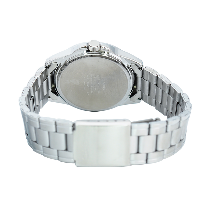 Jam Tangan Casio General MTP-1215A-7B2 Men White Dial Stainless Steel Band